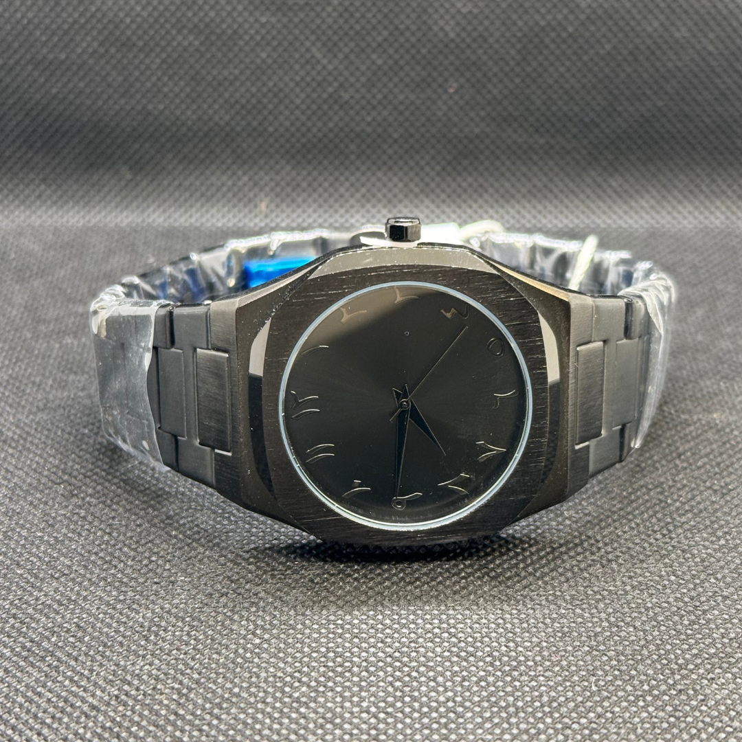 Black Aura Arabic Stainless Steel Aura Watch