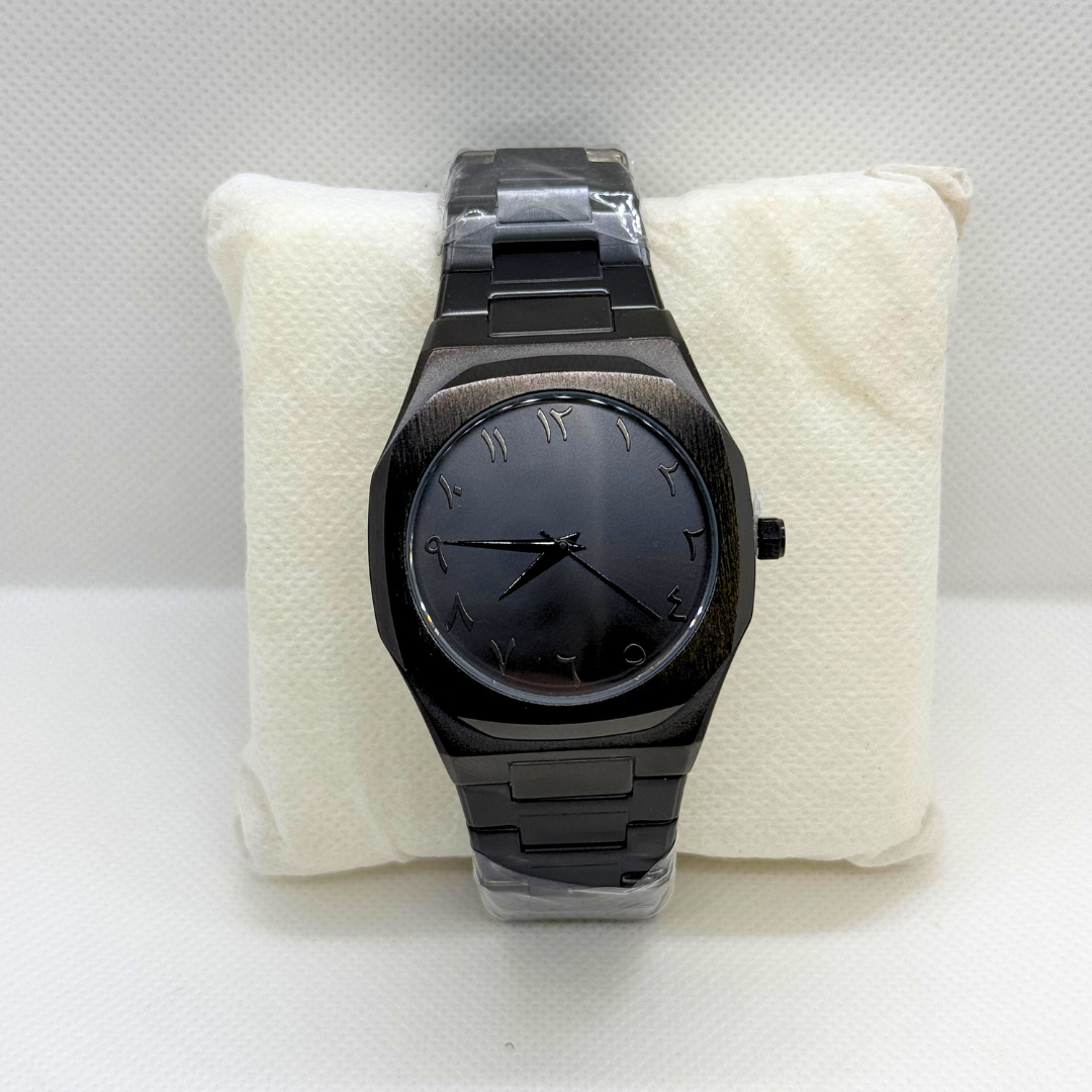 Black Aura Arabic Stainless Steel Aura Watch