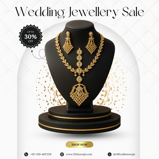 Elegant Kundan Jewelry Set – Necklace with Jhumkay