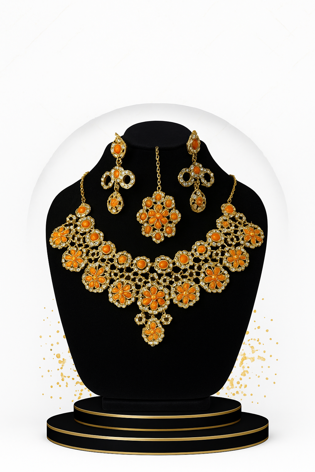 Handcrafted Ethnic Jewelry Set with Antique Jhumkay – Full Bridal Look
