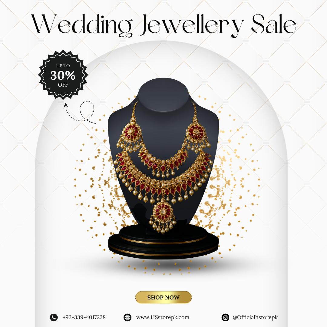 Graceful Indian Jewelry Set with Jhumkay – Necklace, Earrings & Tikka Combo