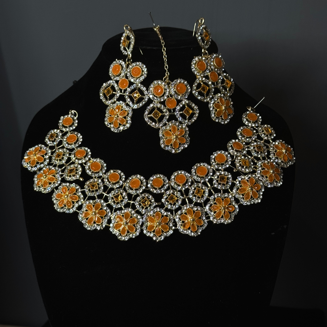 Handcrafted Ethnic Jewelry Set with Antique Jhumkay – Full Bridal Look